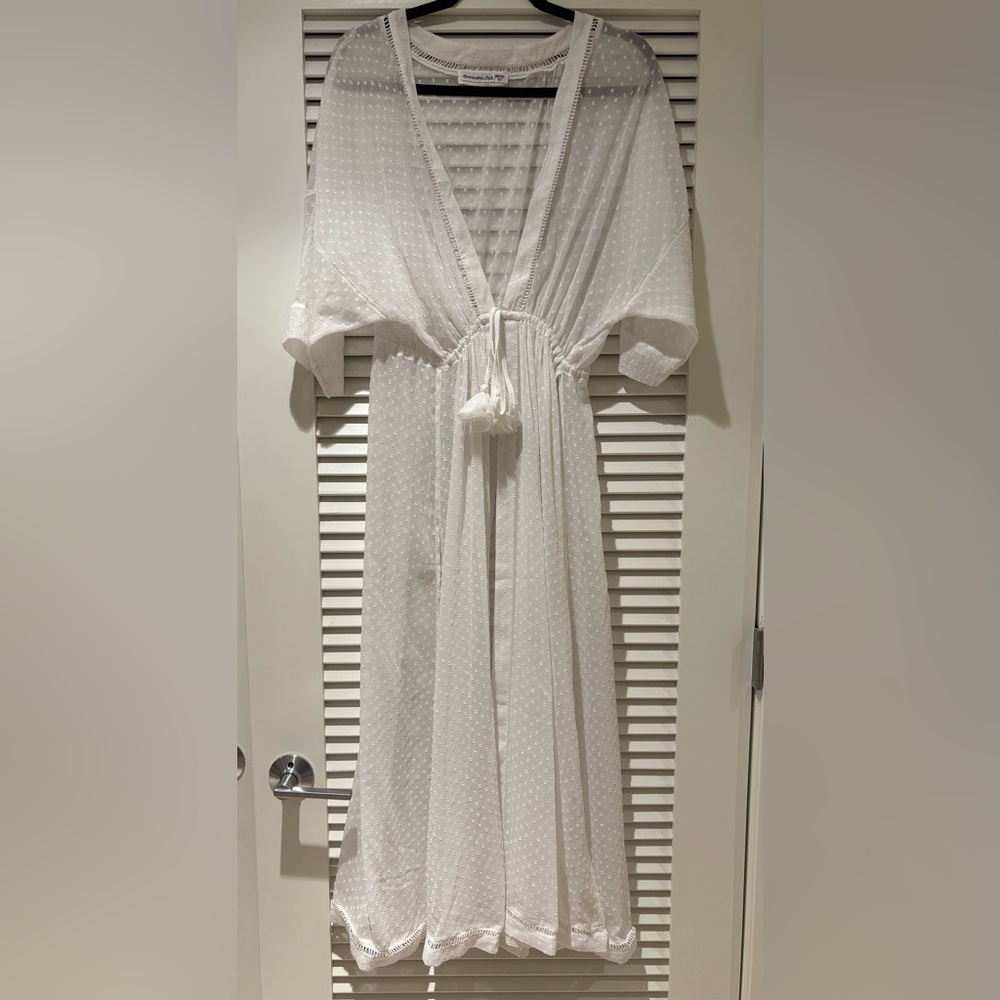 Abercrombie & Fitch White Kimono Cover Up Dress